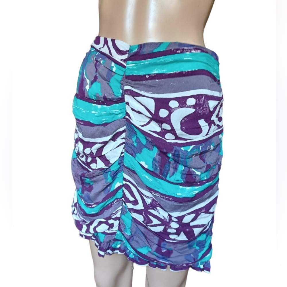 Anthropologie Porridge Womens Multicolor Short Length Skirt Colorful Size Small